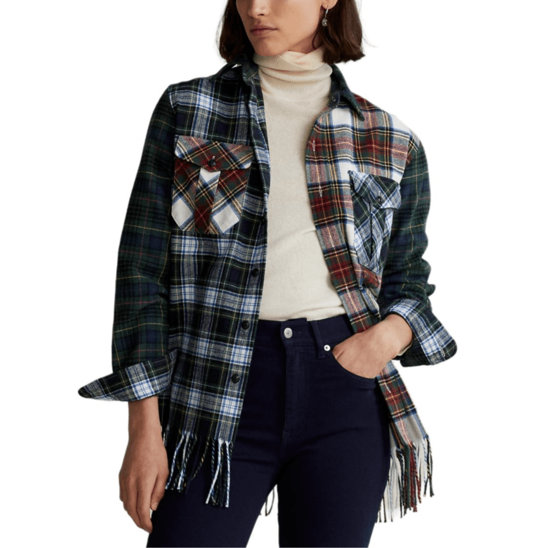 Блузка Polo Ralph Lauren SS24 Рубашка Женская Многоцветная - изображение 3