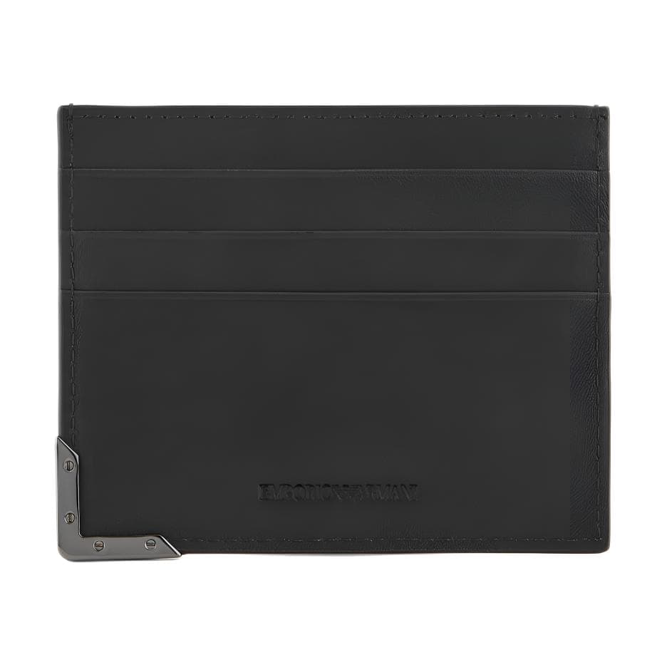 Картхолдер EMPORIO ARMANI Коровья кожа Держатель для карт Держатель для карт Стандартный (Стандартный) Унисекс Черный - изображение 2