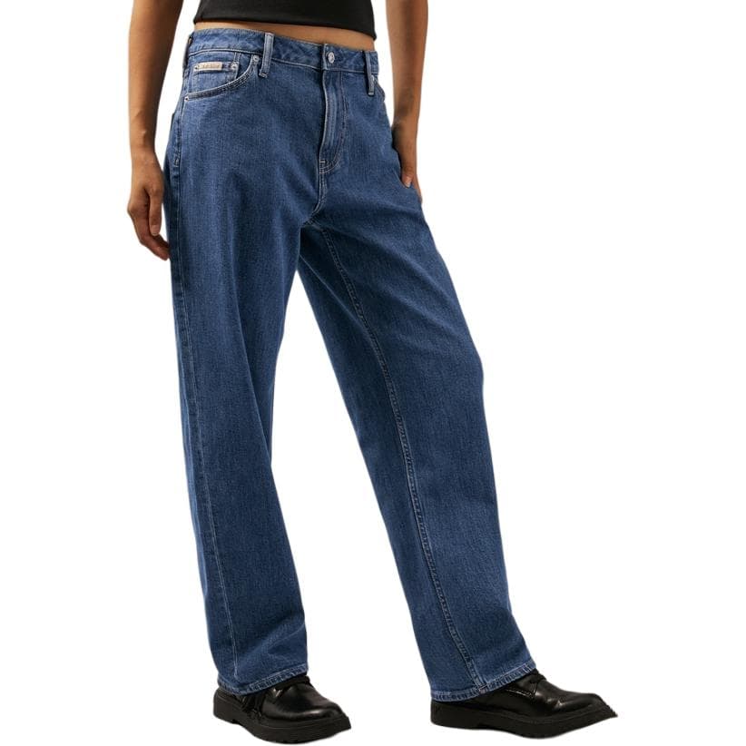 Джинсы Calvin Klein 1A4 Джинсовый Синий Женские Джинсы - изображение 3