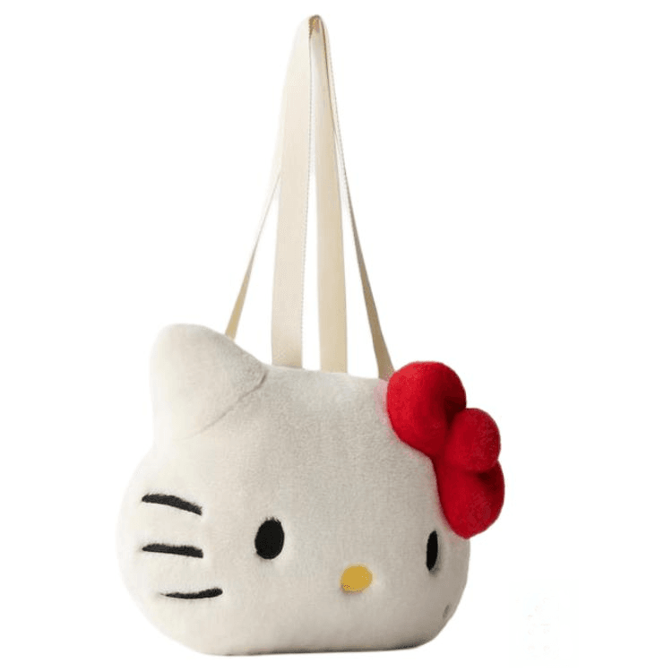 Мини-сумка ZARA X Sanrio Hello Kitty Коллаборация Полиэстеровая Сумка через плечо Женская Светло-Бежевая Желтая - изображение 2