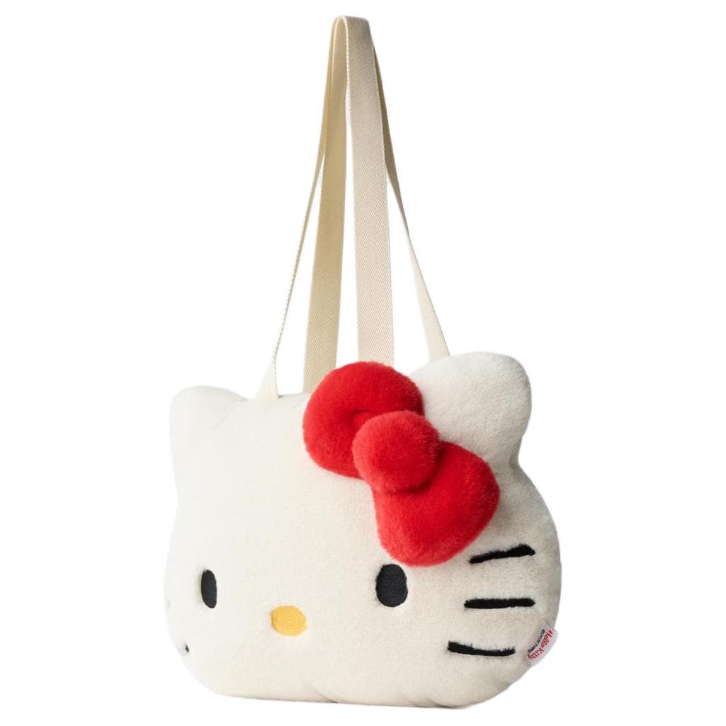 Мини-сумка ZARA X Sanrio Hello Kitty Коллаборация Полиэстеровая Сумка через плечо Женская Светло-Бежевая Желтая - изображение 3