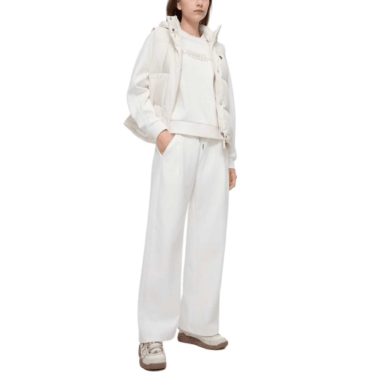 FILA FUSION FUSIONEER Cloud White Женские пуховые жилеты - изображение 6
