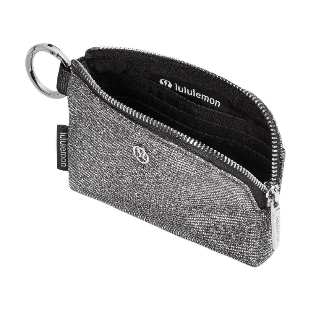 Портмоне Lululemon Clippable Полиэстер Волокно Монетница Унисекс Темно-Серебристый Графитовый Серый Серебристый - изображение 3