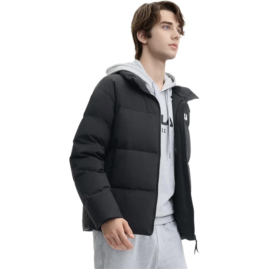 Зимняя куртка FILA ORIGINALE Пуховик Унисекс Глубокий Черный - изображение 5