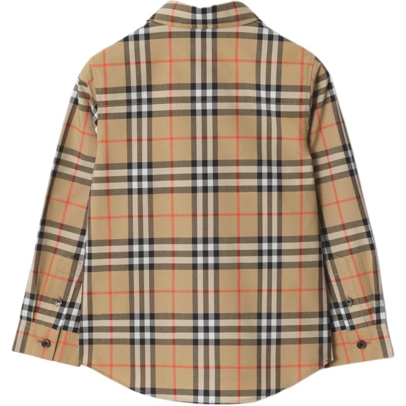 Burberry Песочно-бежевый KIDS Повседневные Рубашки - изображение 2