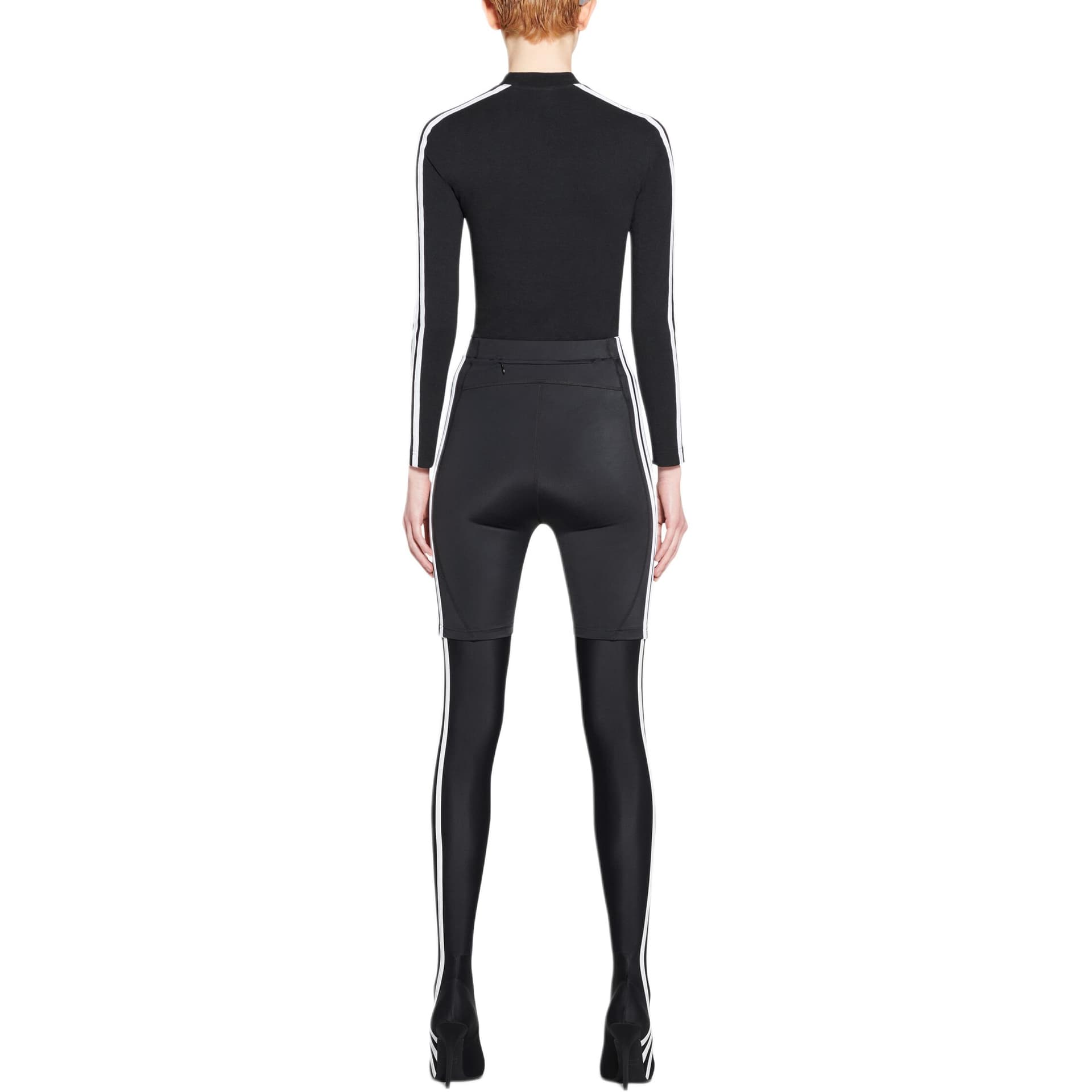 Шорты Balenciaga High-Waisted Shorts Black - изображение 4
