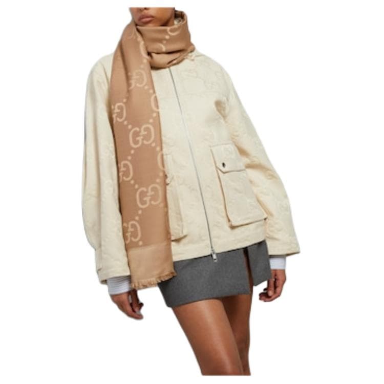 Платок Gucci Fashion Shawl Camel - изображение 5