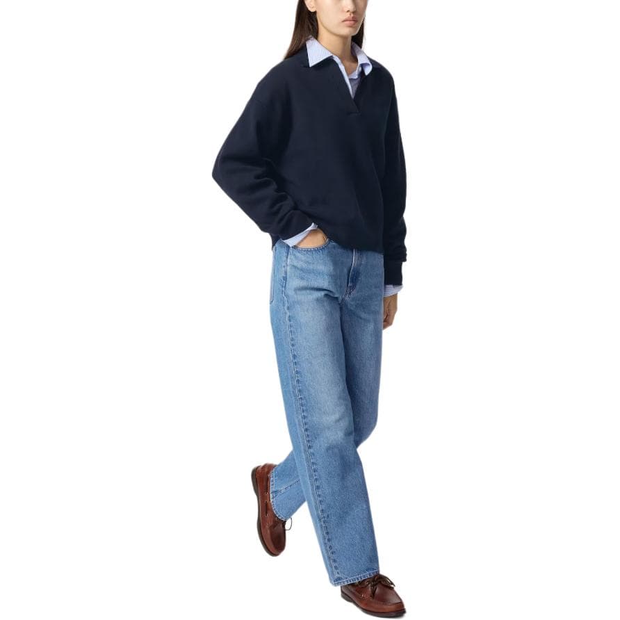 Джинсы UNIQLO X JW Anderson SS25 Джинсы Женские Синие - изображение 2