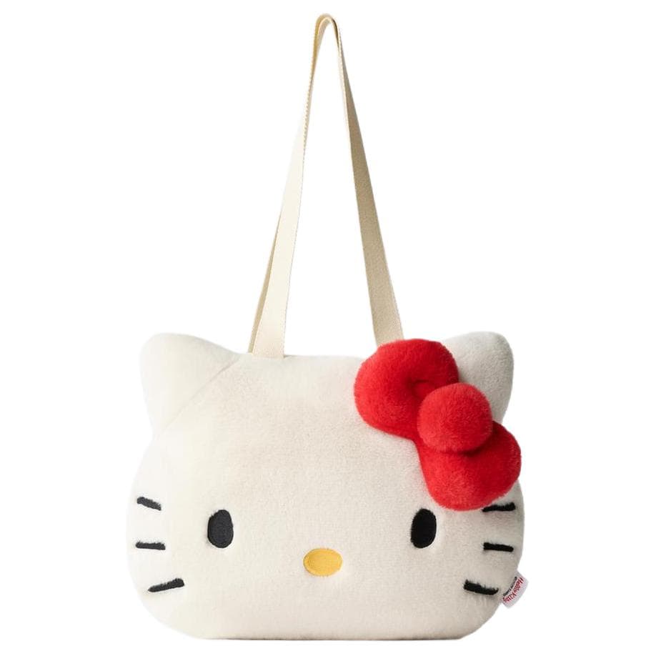 Мини-сумка ZARA X Sanrio Hello Kitty Коллаборация Полиэстеровая Сумка через плечо Женская Светло-Бежевая Желтая - изображение 1