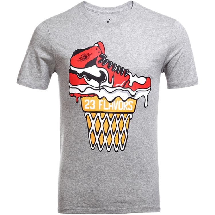 Футболка Jordan AS 23 FLAVORS Футболка с круглым вырезом, вязаная, дышащая, мужская - изображение 1