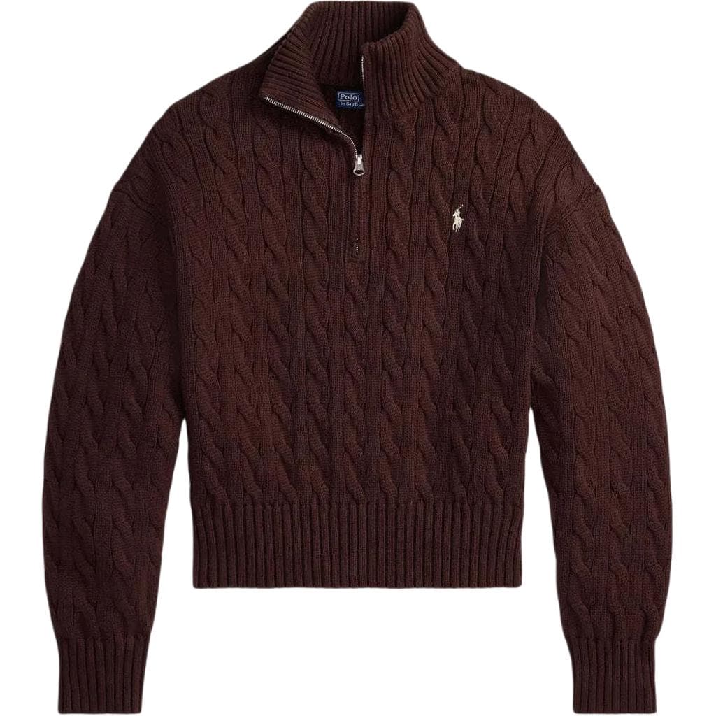 Кофта Polo Ralph Lauren Трикотаж Свободный крой Женский Темно-коричневый - изображение 1
