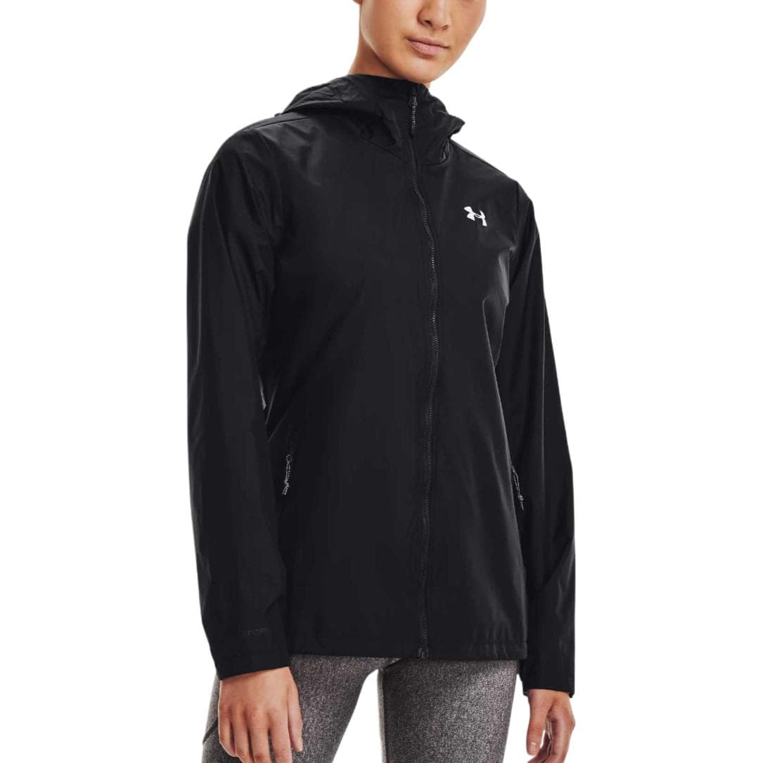 Куртка Under Armour Rain fw25 Forefront Куртки и Пальто Женские Черный - изображение 3