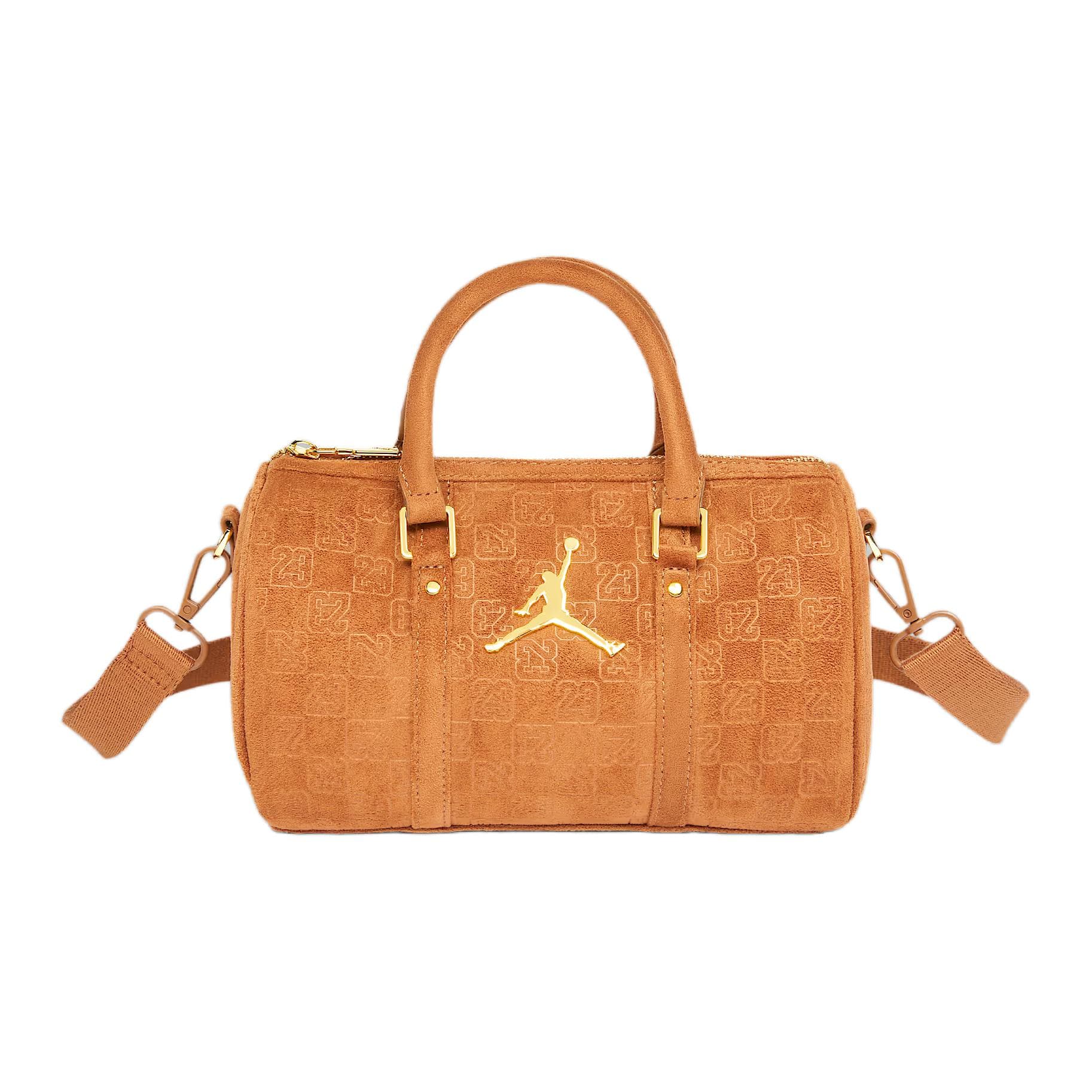 Сумка Jordan Monogram логотип бостонская сумка из полиэстера, унисекс, коричневая - изображение 1
