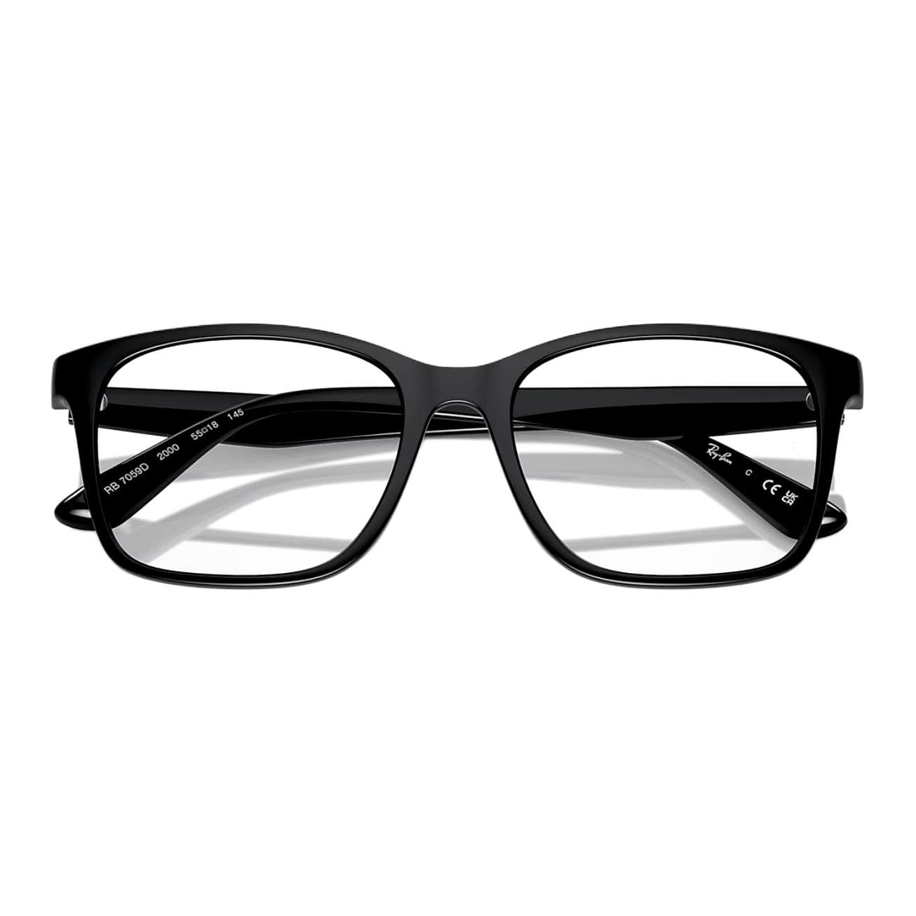 Оправа RayBan Сосуд Прямоугольные Оправы для Очков Унисекс Черные - изображение 5