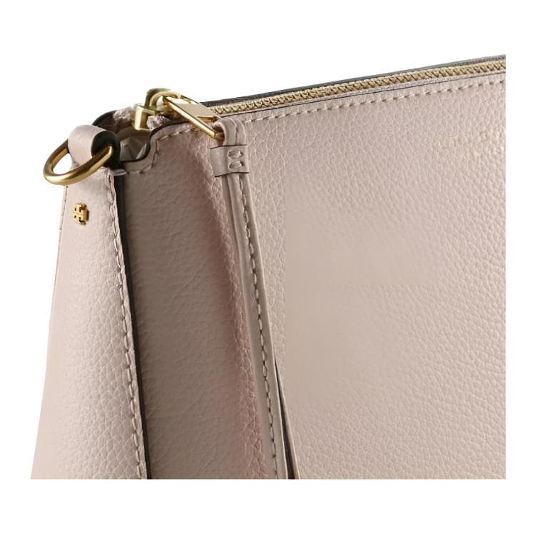 Мини-сумка Tory Burch Perry Корова Спилок Плечевая Сумка Маленькая Женская Нежно-Розовая - изображение 5