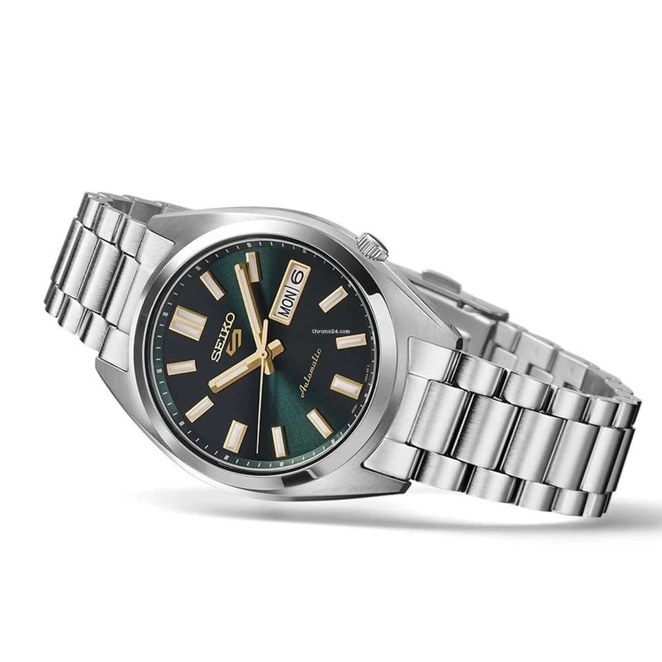 Часы Seiko 5 ['100' 301050]M Водонепроницаемый Автоматический Ручной Механический Механизм Нержавеющая Сталь Шнуровка Часы - изображение 2