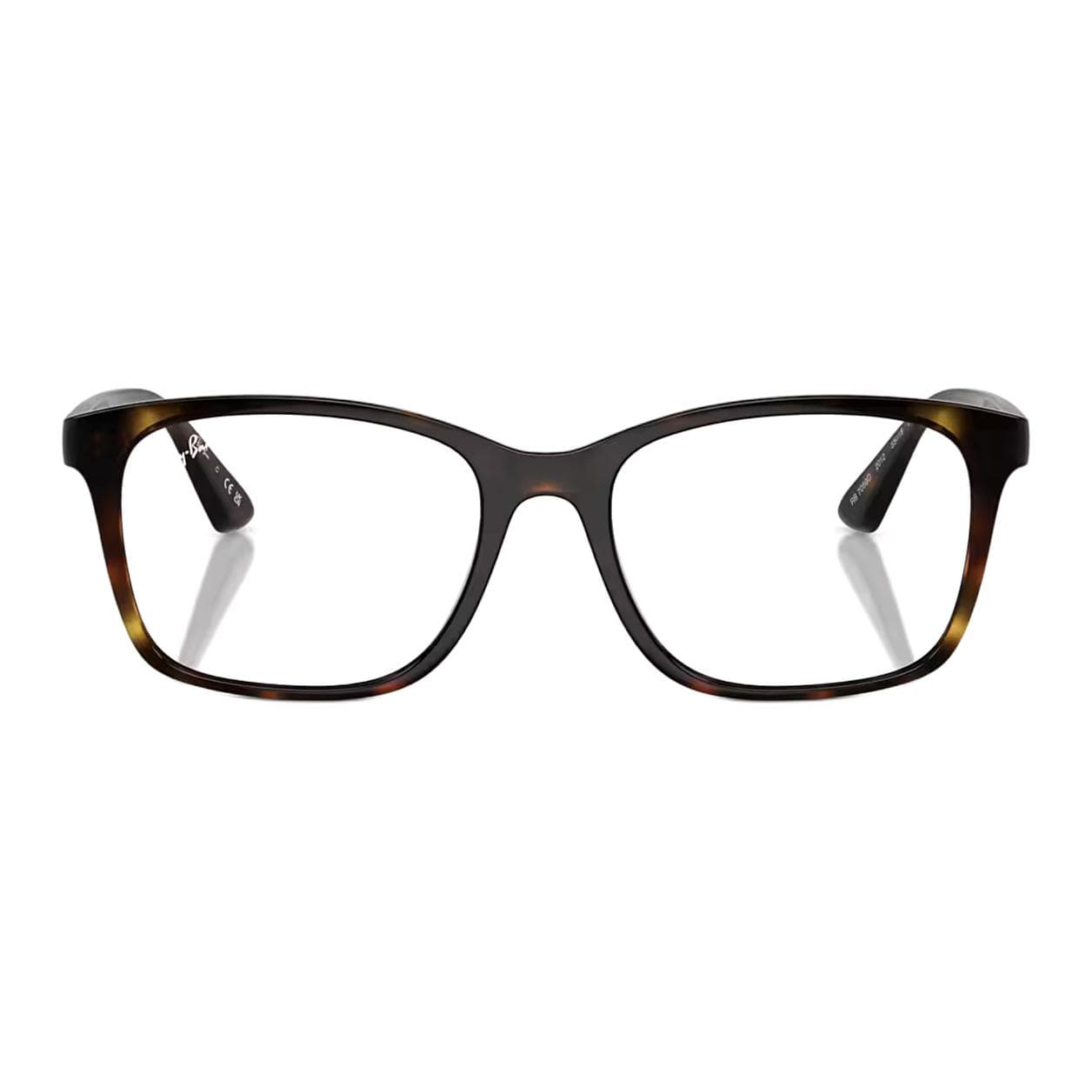 Оправа RayBan Пластиковая оправа Квадратные очки с диоптриями Унисекс Черепаховый - изображение 2