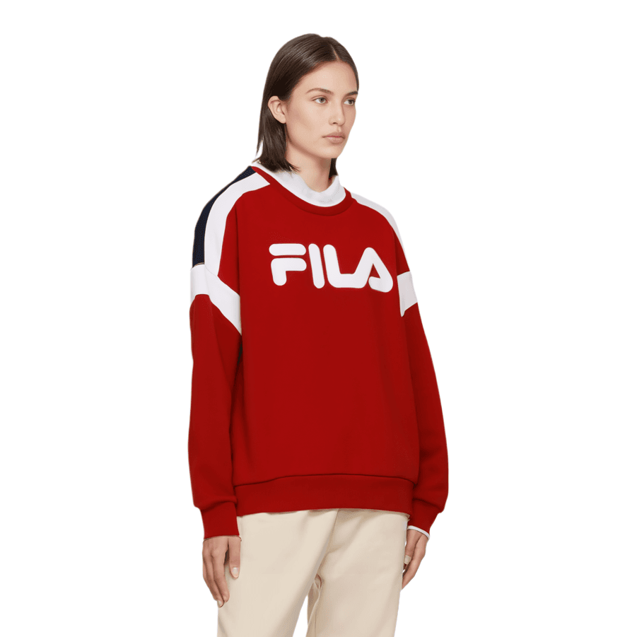 Худи FILA ORIGINALE Толстовка Женская Ярко-Красный - изображение 3