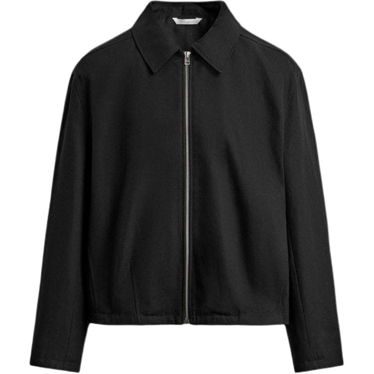 Куртка ZARA Мужские черные куртки - изображение 1