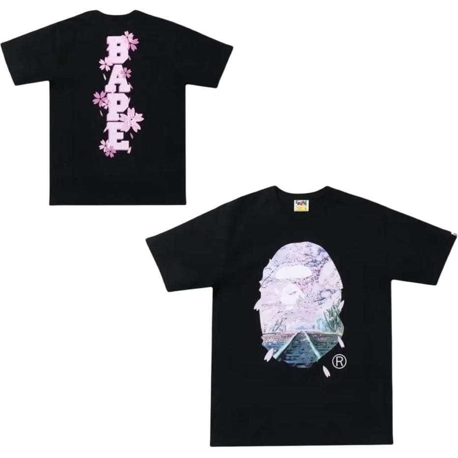 Футболка A BATHING APE BAPE Sakura Photo Ape Head Tee - изображение 2