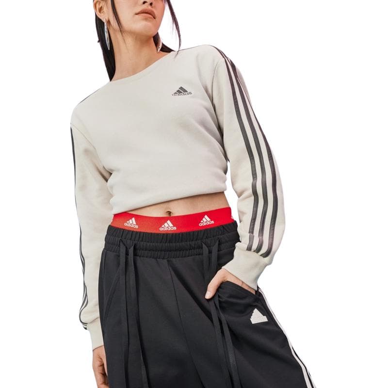 Худи Adidas Утолщенный и с флисовой подкладкой Повседневный Спортивный Толстовка с круглым вырезом Женские - изображение 3