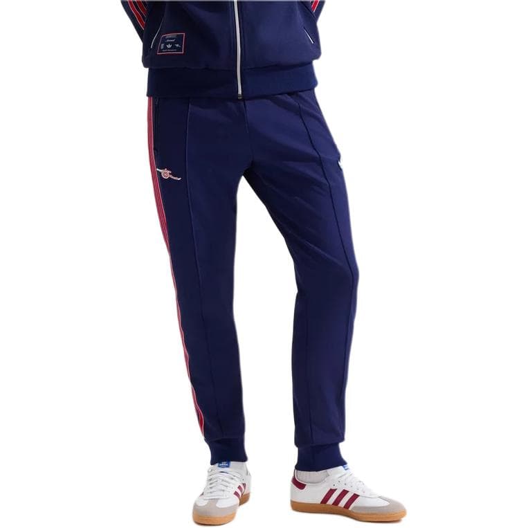 Штаны Adidas Originals x ASENNA LIANMINGKUAN 24 25 Terrace Icons Дорожка Вязаные Тренировочные Штаны Мужские Синие - изображение 3