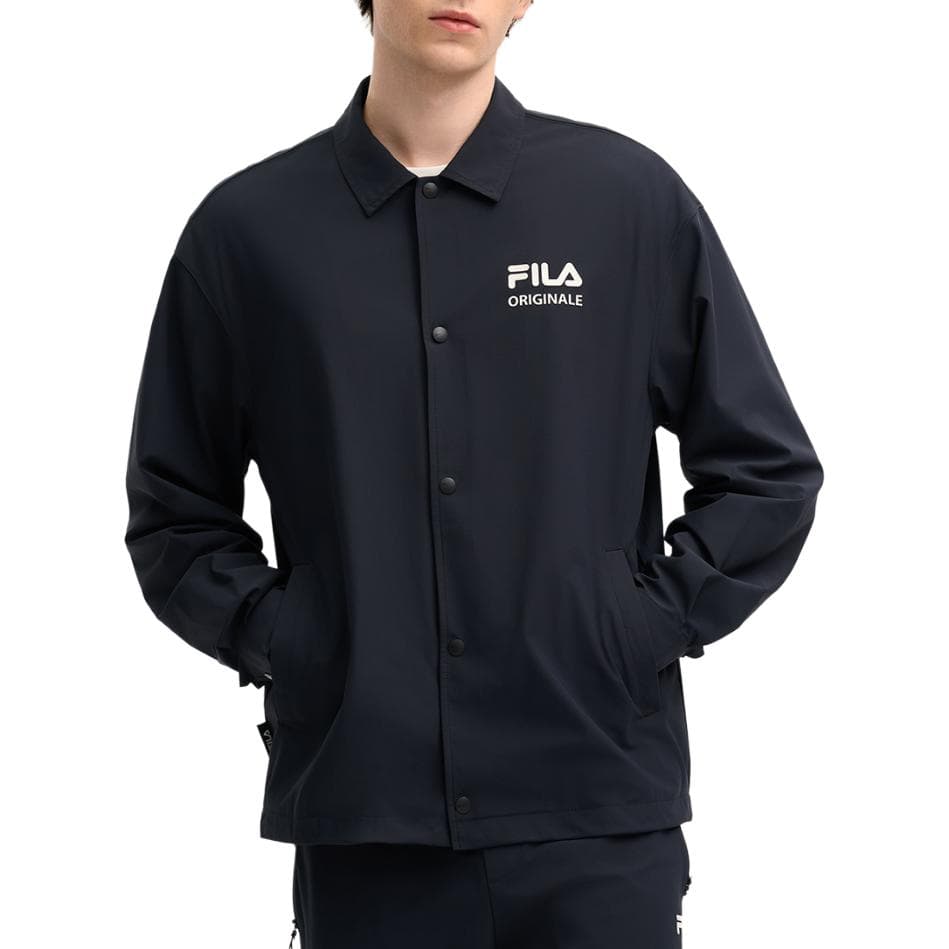 Куртка FILA ORIGINALE 2025Q1 Пальто Мужское Глубокий Черный - изображение 3