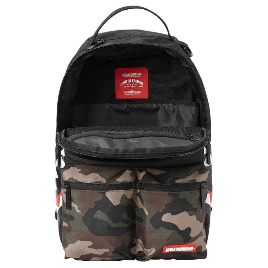 Рюкзак SPRAYGROUND Полиэстер Рюкзак Мужской Камуфляж Черный - изображение 5