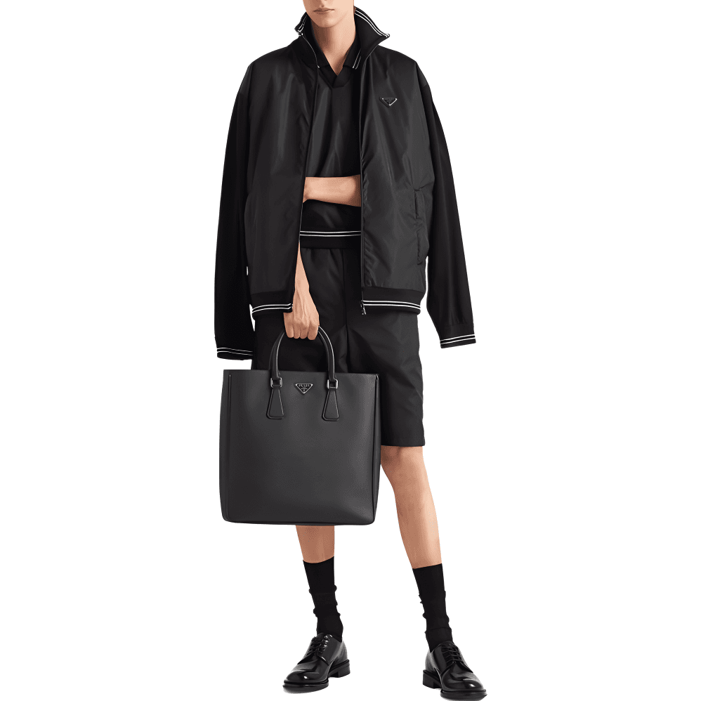 Куртка Prada Slim Fit Zip Jacket Black - изображение 3