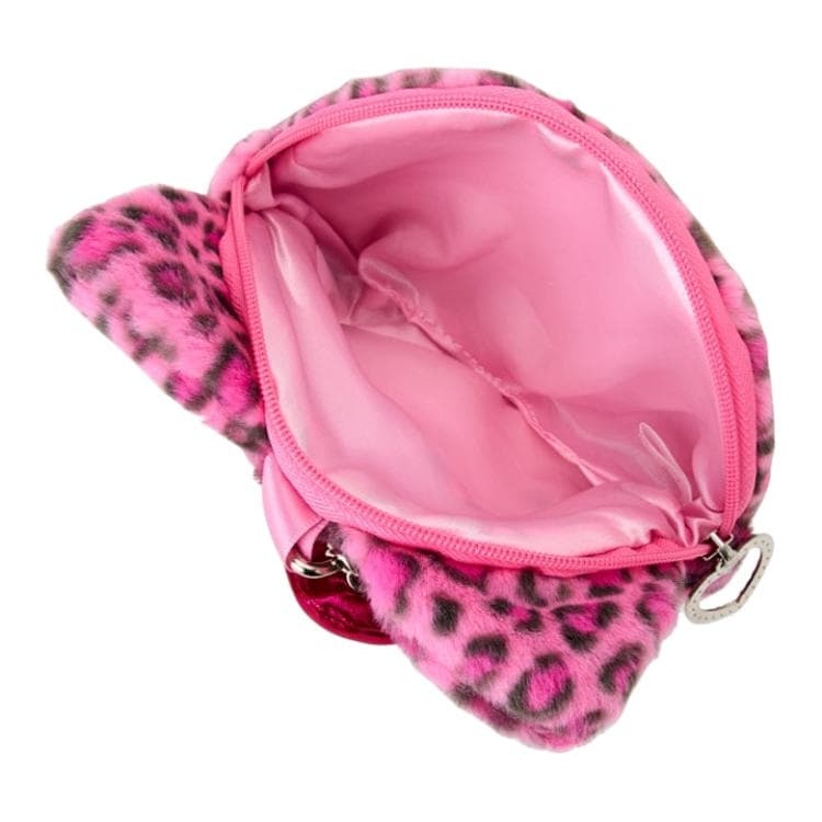 Портмоне Sanrio Leopard Cat Cute Face Design Застежка-молния Полиэстер Аксессуары для сумок Женский Розовый леопард - изображение 3