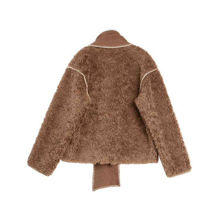 ELLE Кофе Женские Короткие Пальто - изображение 2