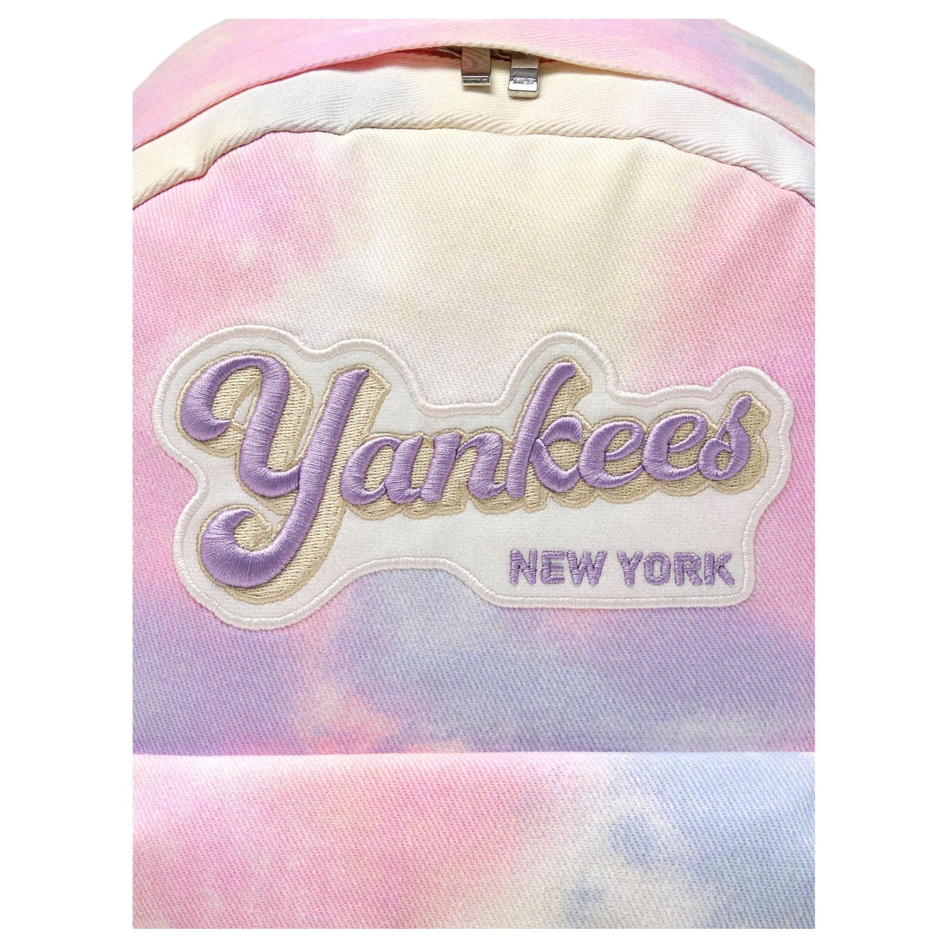 Рюкзак MLB New York Yankees Хлопковый с полиэстером ткань рюкзак женский розовый - изображение 5