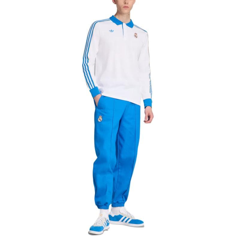 Поло Adidas Originals HUANGJIAMADELI Terrace Icons Длинно-рукавное Поло Мужское - изображение 3