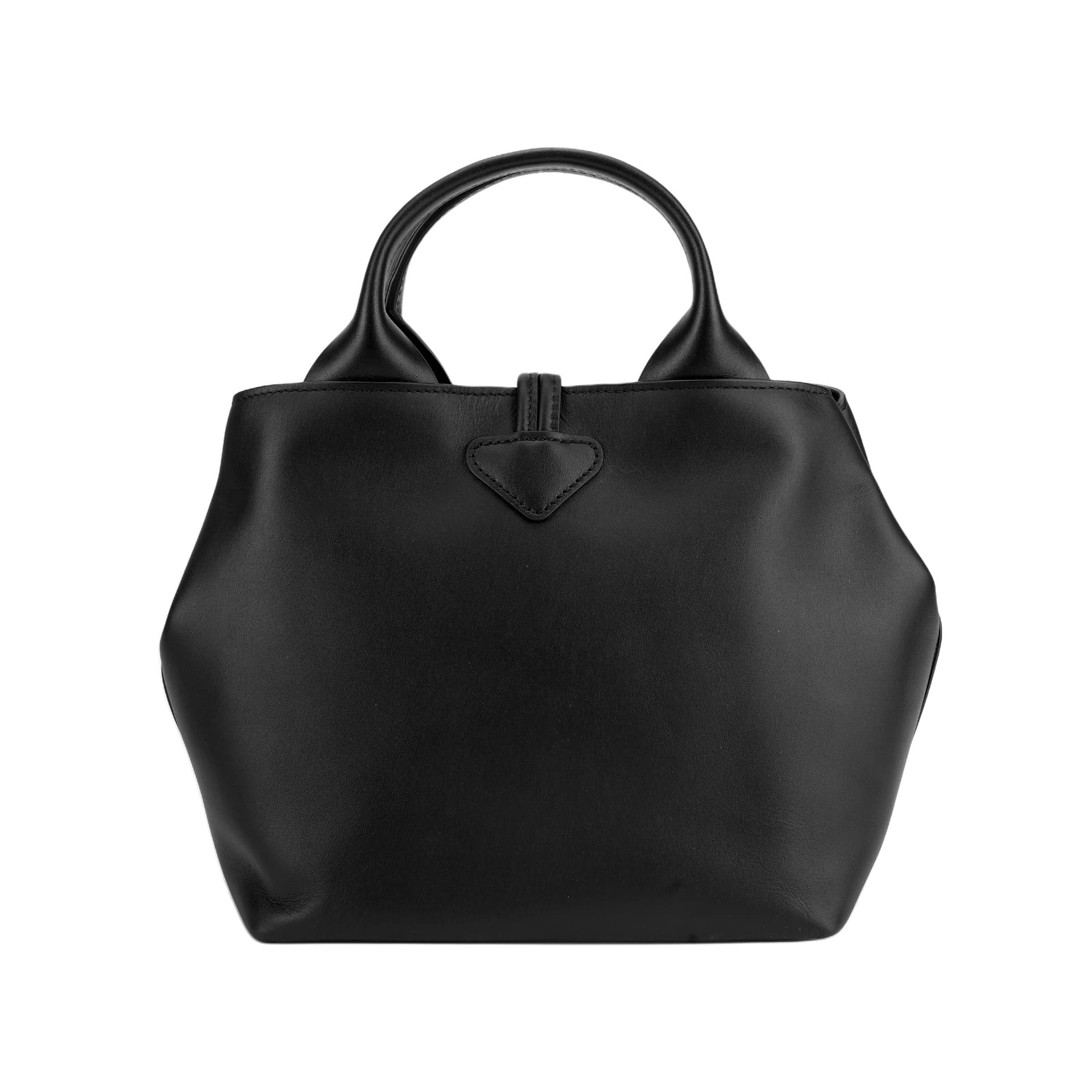 Сумка LONGCHAMP Le Roseau Телячья кожа Сумка Маленькая Женская Черная - изображение 3