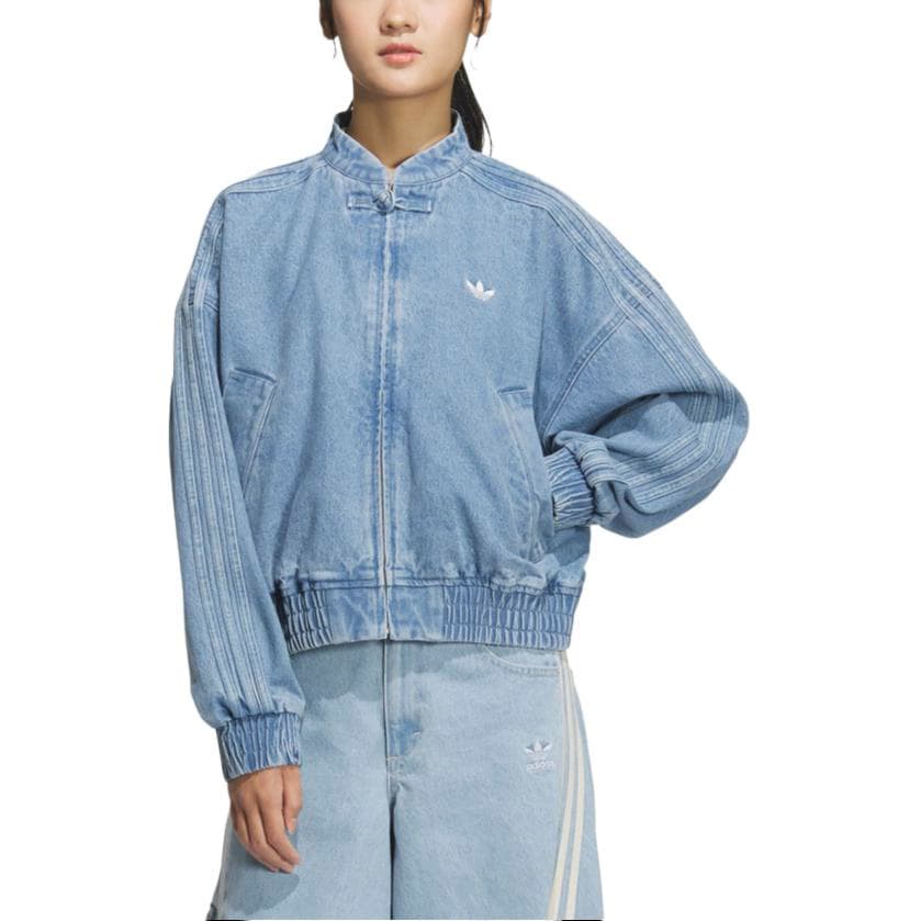 Adidas Originals CTT Джинсовая Куртка Женская Светло-Синяя - изображение 3