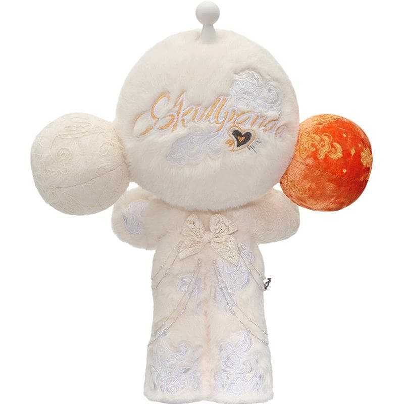 Фигурка POP MART 400% ORIGINALS Mega Skullpanda Moon Белый Модные Фигурки - изображение 3