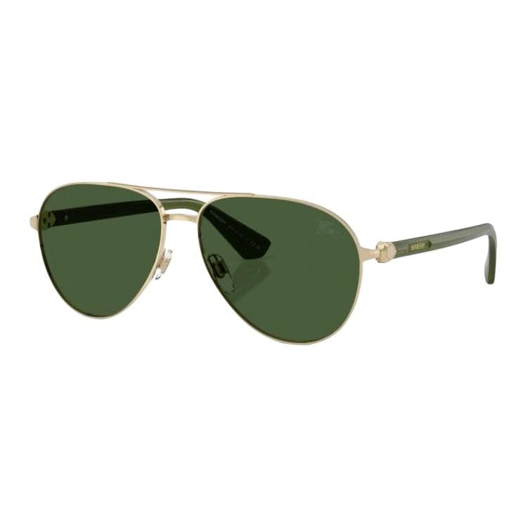 Солнцезащитные очки Burberry Металлические Aviator Солнцезащитные очки Мужские Светло-Золотые - изображение 1