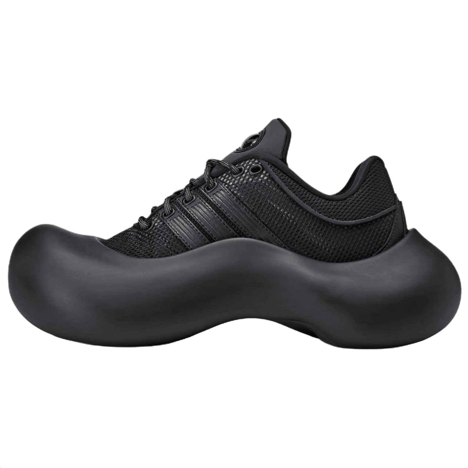 Кроссовки AVAVAV X adidas originals Moonrubber Megaride Дышащая Повседневная Обувь Женская Черная - изображение 1