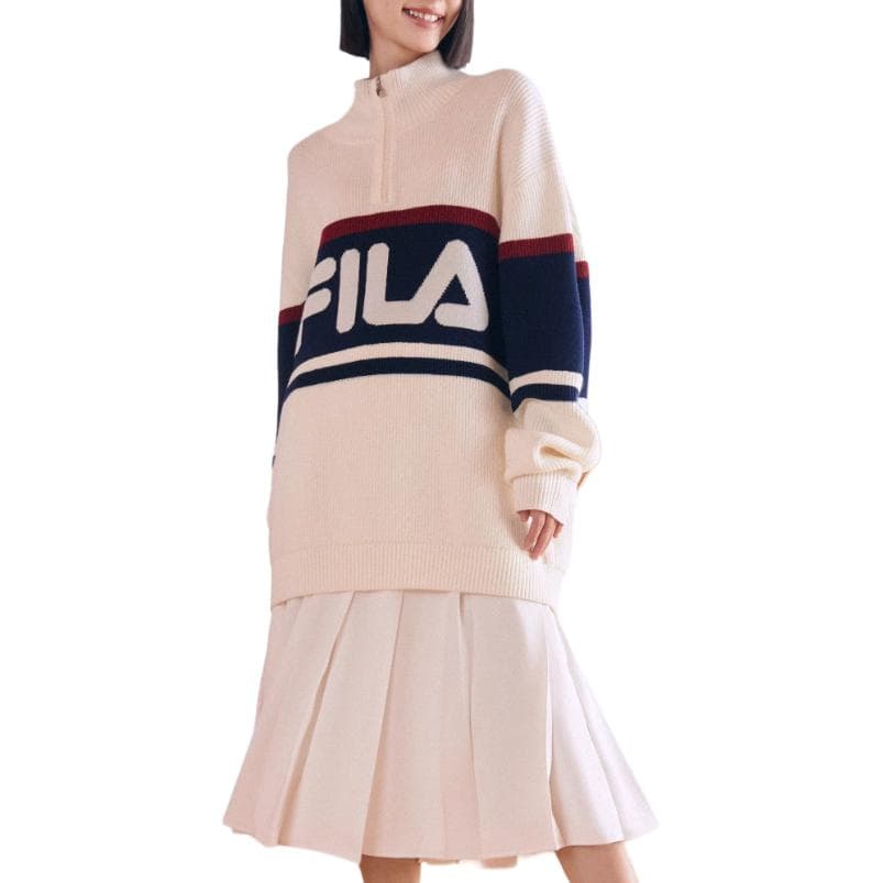 Кофта fila ORIGINALE Свитер Унисекс Облачный белый - изображение 3