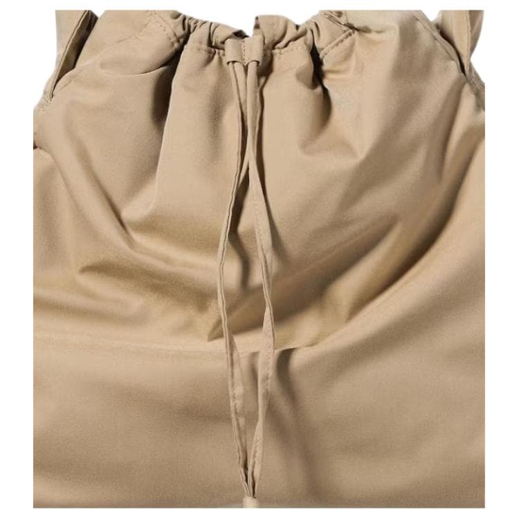 Сумка через плечо UNIQLO Adjustable Strap Drawstring Shoulder Bag Beige - изображение 4
