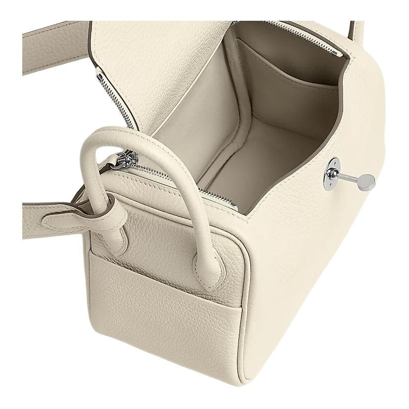 Сумка через плечо HERMES Lindy mini 19 Tourillon Clemence 19 S0 Cream - изображение 3