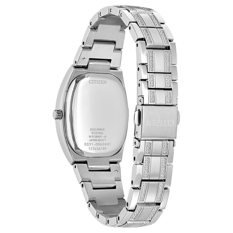Часы CITIZEN Eco Drive Освежающий вариант кварцевый механизм часы на нержавеющей стальной шнуровке 28 мм женские часы - изображение 2
