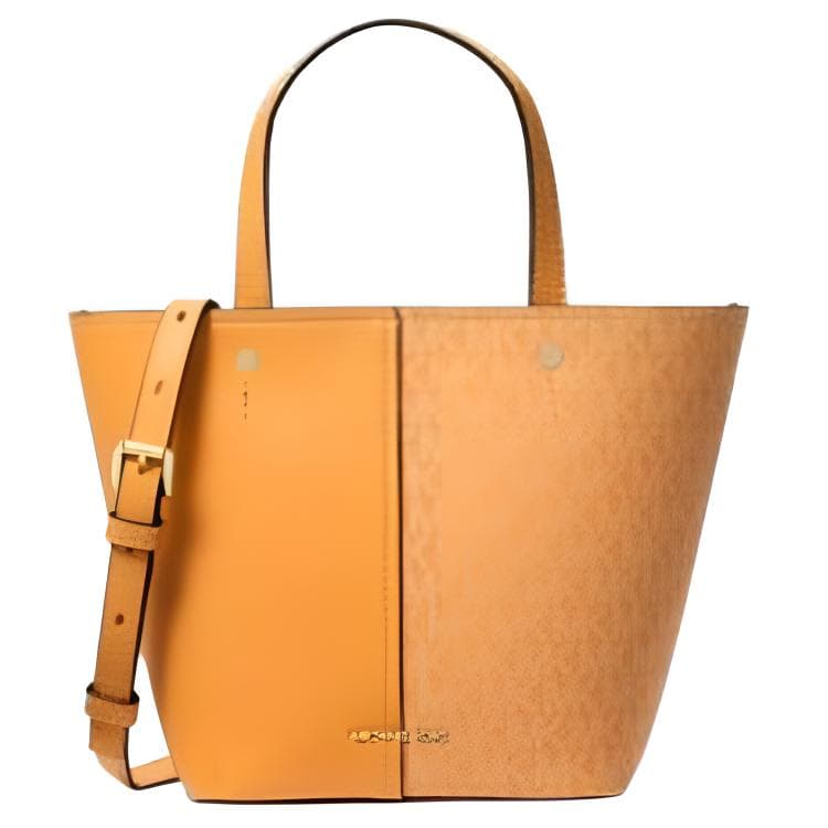 Сумка Michael Kors MK Patchwork Leather Tote Medium Honey Wheat - изображение 1