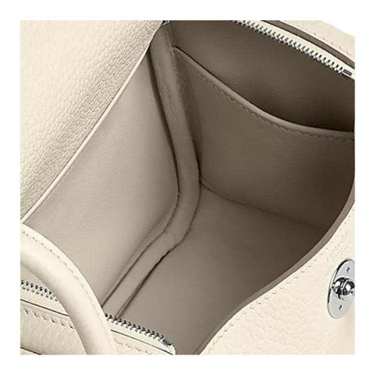 Сумка через плечо HERMES Lindy mini 19 Tourillon Clemence 19 S0 Cream - изображение 6