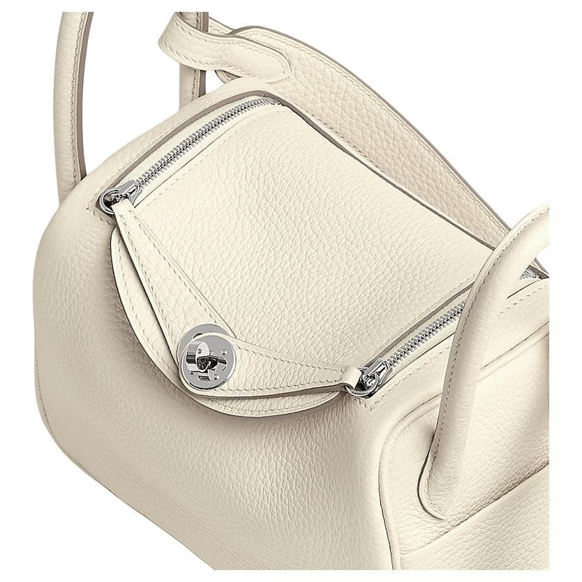 Сумка через плечо HERMES Lindy mini 19 Tourillon Clemence 19 S0 Cream - изображение 4
