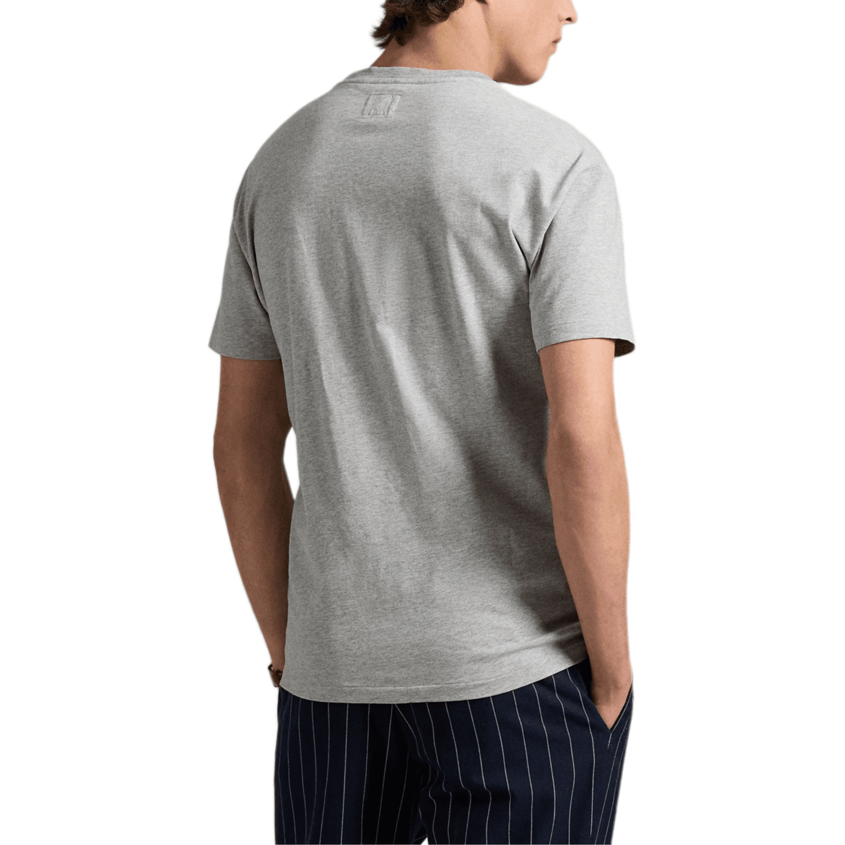 Футболка Polo Ralph Lauren Wimbledon SS25 T Рубашка Классическая версия Мужская Серый - изображение 4