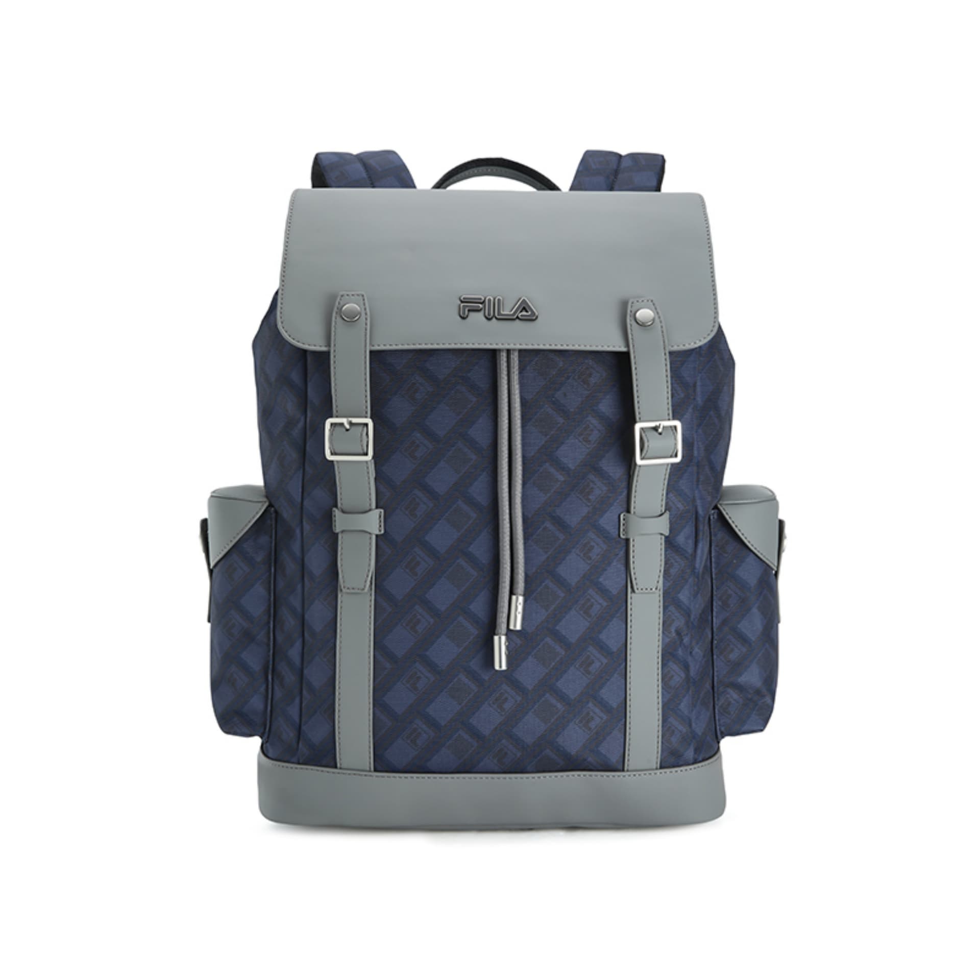 Рюкзак Fila Heritage Ткань ПУ (полиуретан) Рюкзак Стандартный (стандартный) Мужской Пыльно-синий Серый - изображение 1