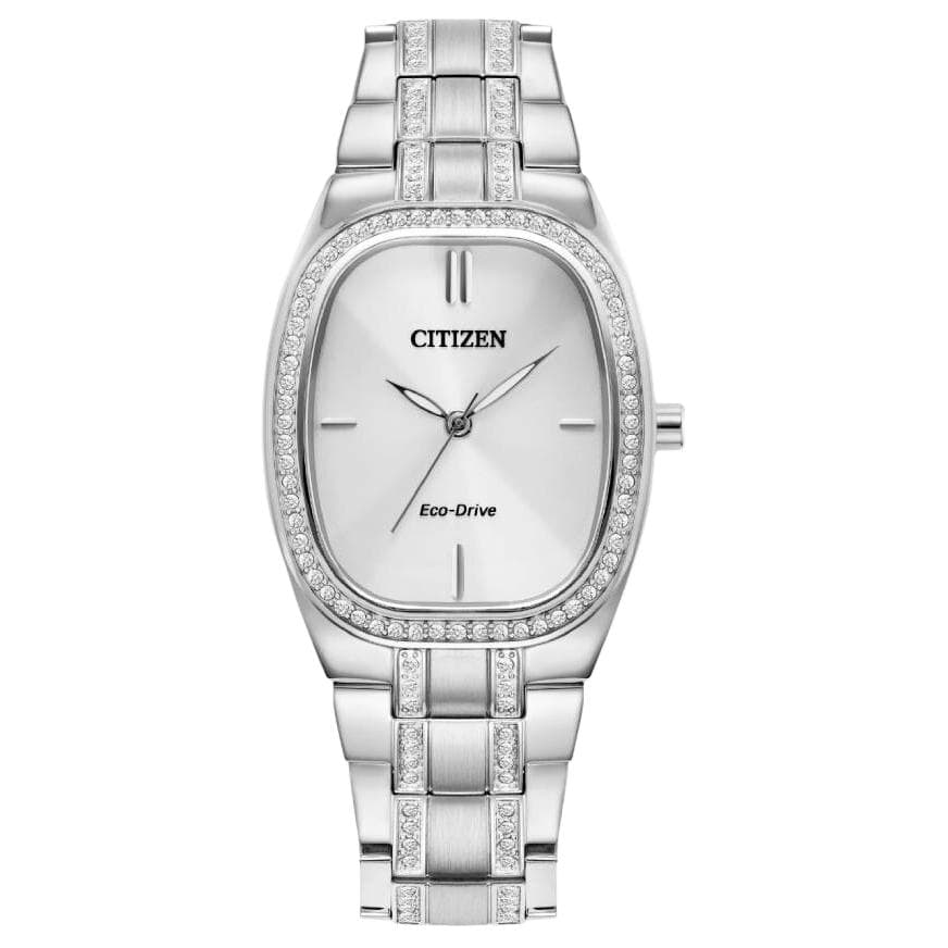 Часы CITIZEN Eco Drive Освежающий вариант кварцевый механизм часы на нержавеющей стальной шнуровке 28 мм женские часы - изображение 1
