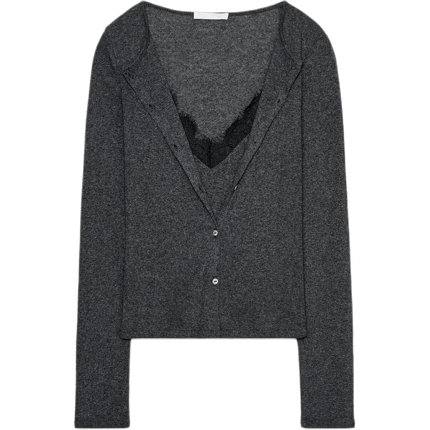 Кофта ZARA Collaboration Угольный Женский Трикотаж - изображение 1