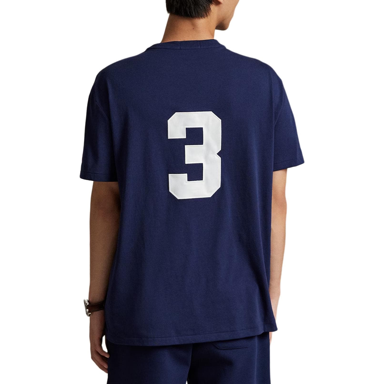 Футболка Polo Ralph Lauren Big Pony T Рубашка Классическая Версия Мужская Элегантная Морской Синий - изображение 4